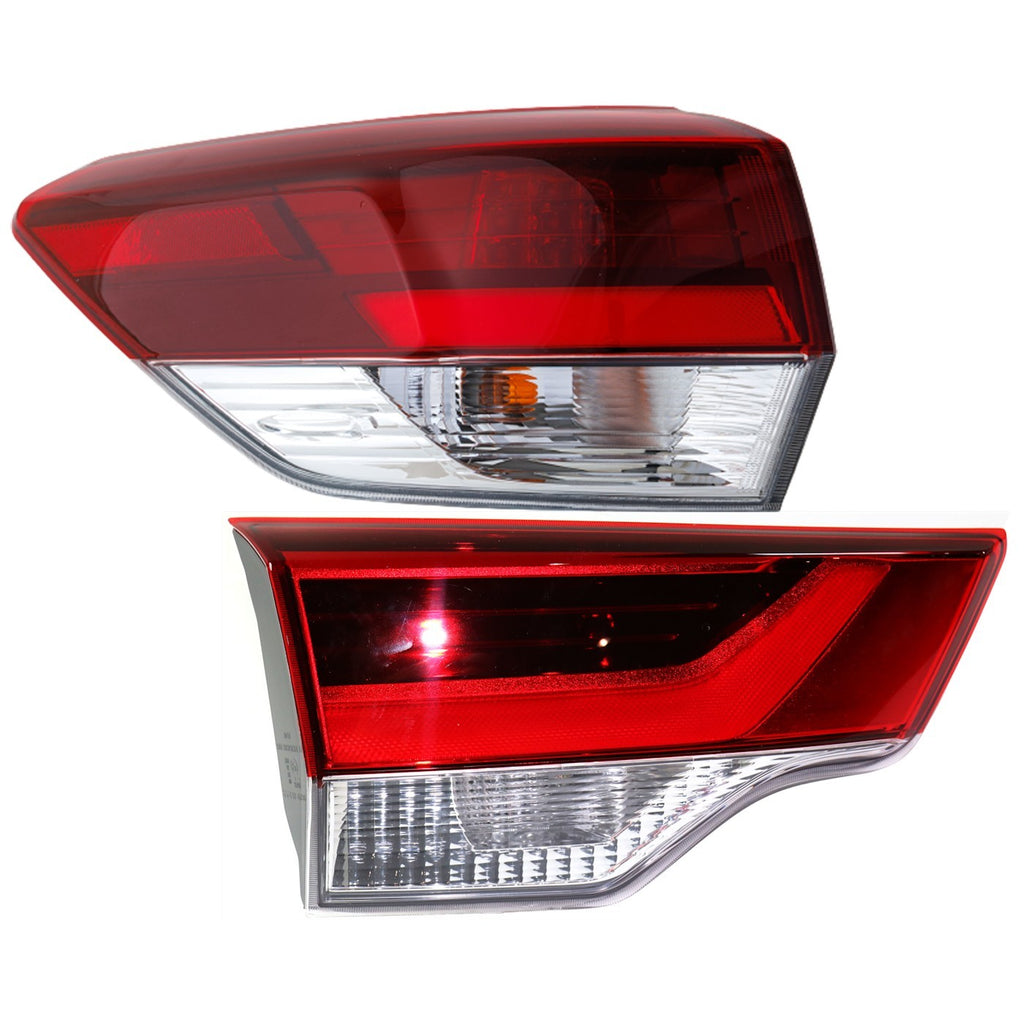 2019 Toyota Highlander Tail Light - Halogen, Left, Inner (815600E250)
