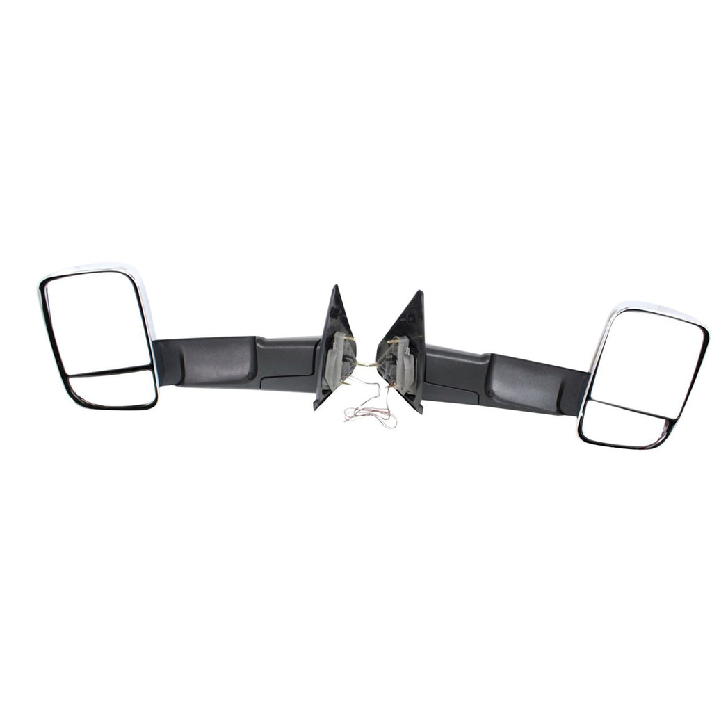 2007-2009 Dodge Ram 1500, Ram 2500 & Ram 3500 Towing Mirrors - Driver & Passenger Side (55077492ANPFM)