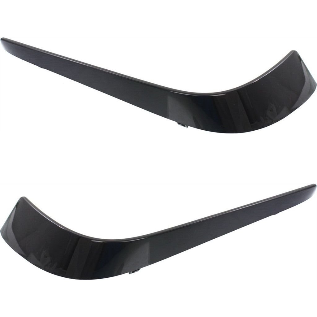 2014-2016 Mercedes-Benz E63 AMG & E63 AMG S Fog Light Trims - Left & Right, Black (2128854438)