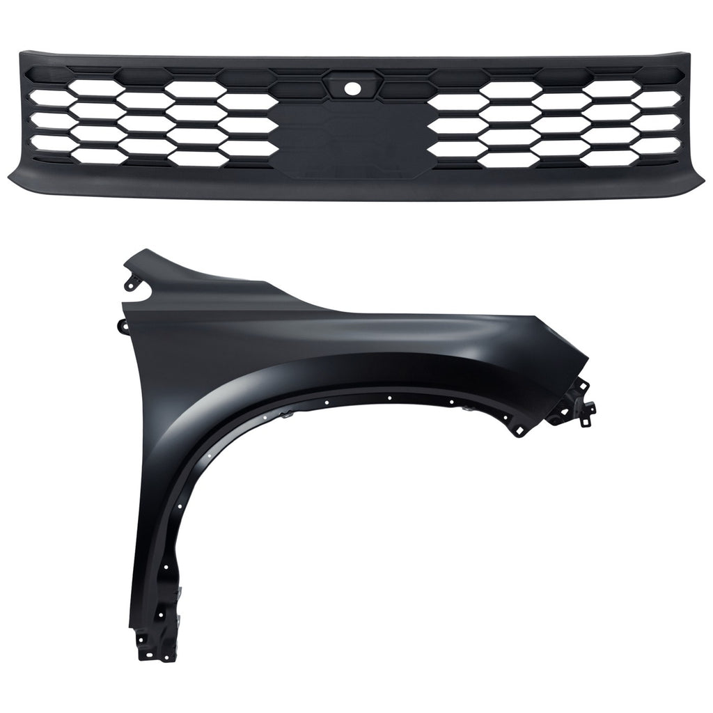 2022-2024 Mitsubishi Outlander Bumper Trims - Front, Driver & Passenger Side (6407A271)