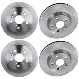2012-2018 Toyota Brake Rotors - Front & Rear (4351242050)