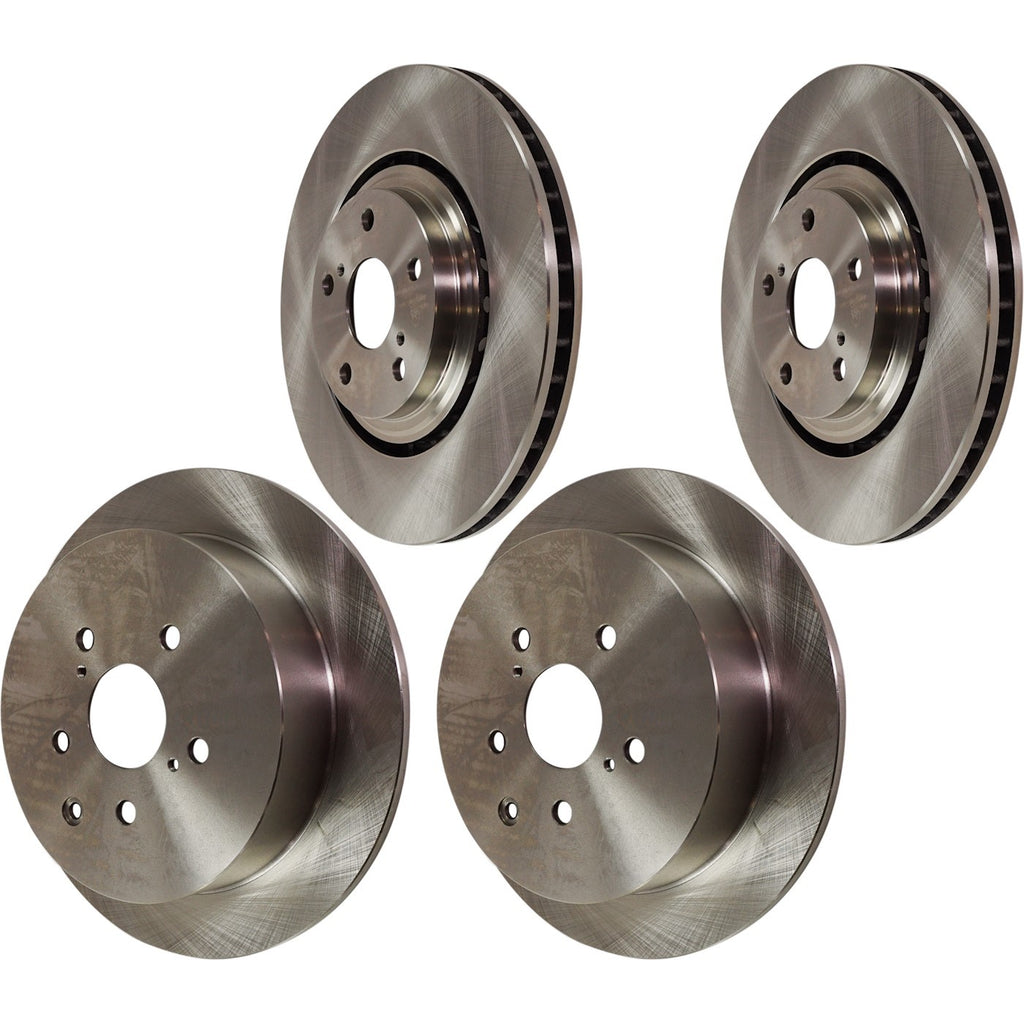 2010-2020 Toyota Brake Rotors - Front & Rear (31544)