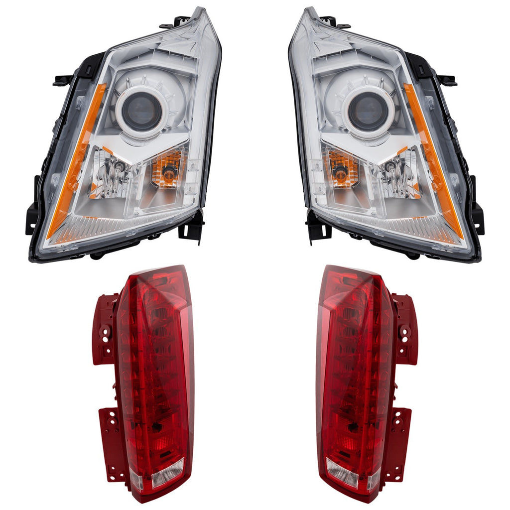 2010-2013 Cadillac SRX Tail Lights - Driver & Passenger Side (22853873)