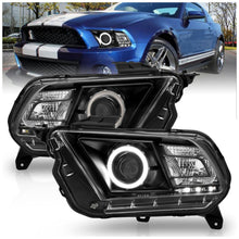 Load image into Gallery viewer, Anzo 2010-2014 Ford Mustang Headlights - Left &amp; Right, Black Housing (AR3Z13008A)