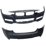 Pair Bumper Covers Facias Set of 2 Front & Rear for 330 320 328 Sedan BMW 328d