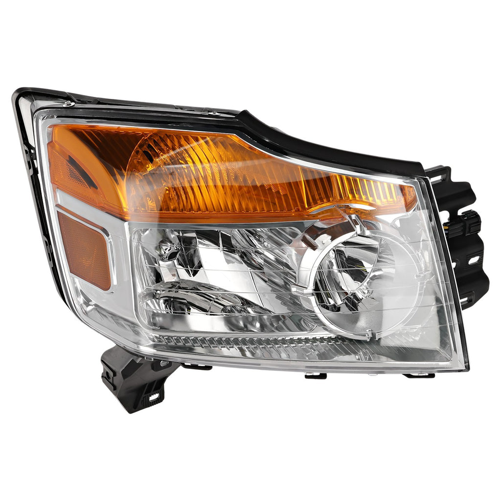2008-2015 Nissan Armada Headlight Assembly - Halogen, Passenger Side, w/ Bulbs (260109GA0B)
