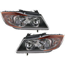 Load image into Gallery viewer, 2006-2008 BMW 3 Series Driver and Passenger Side Headlight Halogen with Bulb(s)
