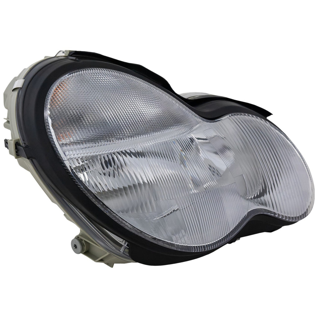 2001-2004 Mercedes-Benz C-Class Headlight - Halogen, Passenger Side, w/ Bulbs (2038201061)