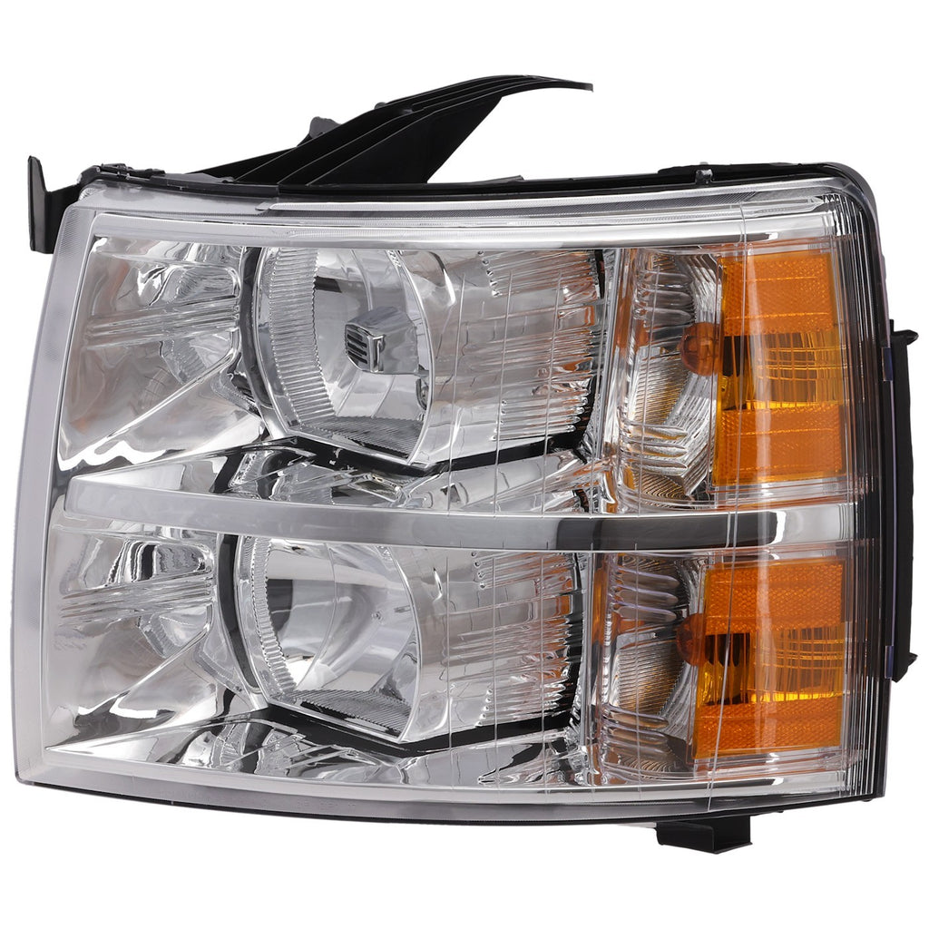 2011-2014 Chevrolet Silverado 1500, Silverado 2500 HD & Silverado 3500 HD Headlight - Halogen, Driver Side, w/ Bulbs