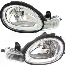 Load image into Gallery viewer, 2000-2002 Chrysler Neon, Dodge Neon &amp; Plymouth Neon Headlights - Left &amp; Right, Chrome (5288508AH)