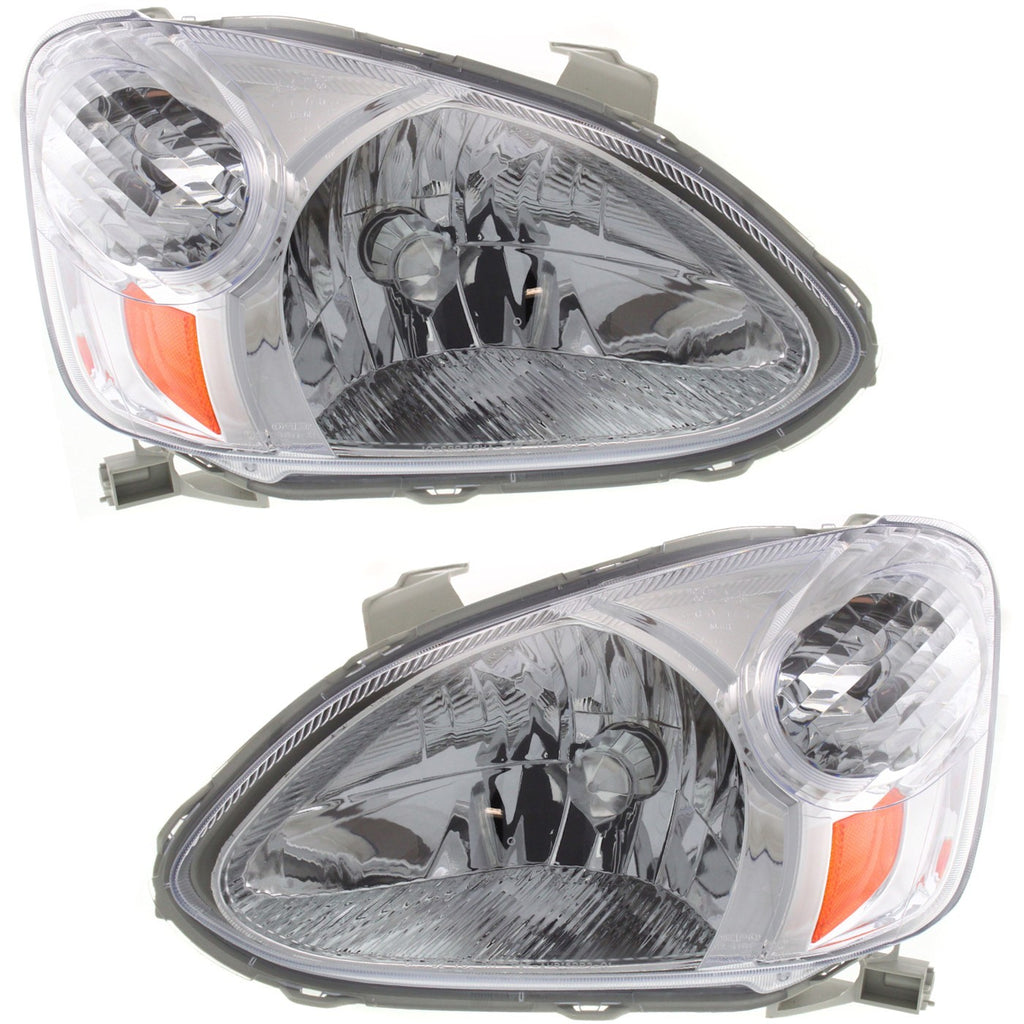 2003-2005 Toyota Echo Headlights - Left & Right, w/ Bulbs (8117052300PFM)
