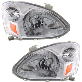 2003-2005 Toyota Echo Headlights - Left & Right, w/ Bulbs (8117052300PFM)