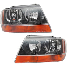 Load image into Gallery viewer, 1999-2004 Jeep Grand Cherokee Headlights - Halogen, Left &amp; Right, w/ Bulbs (5103400AA)