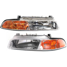 Load image into Gallery viewer, 1995-2000 Chrysler Cirrus, Dodge Stratus &amp; Plymouth Breeze Headlights - Left &amp; Right, w/ Bulbs (4630873AB)