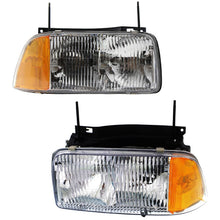 Load image into Gallery viewer, 1994-1997 GMC Jimmy &amp; Sonoma Headlights - Halogen, Left &amp; Right, w/ Bulbs (16525157)