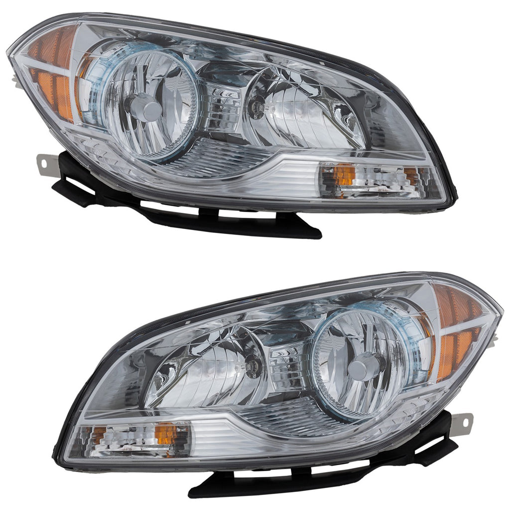 2008-2012 Chevrolet Malibu Headlights - Left & Right, w/ Bulbs (22897127)