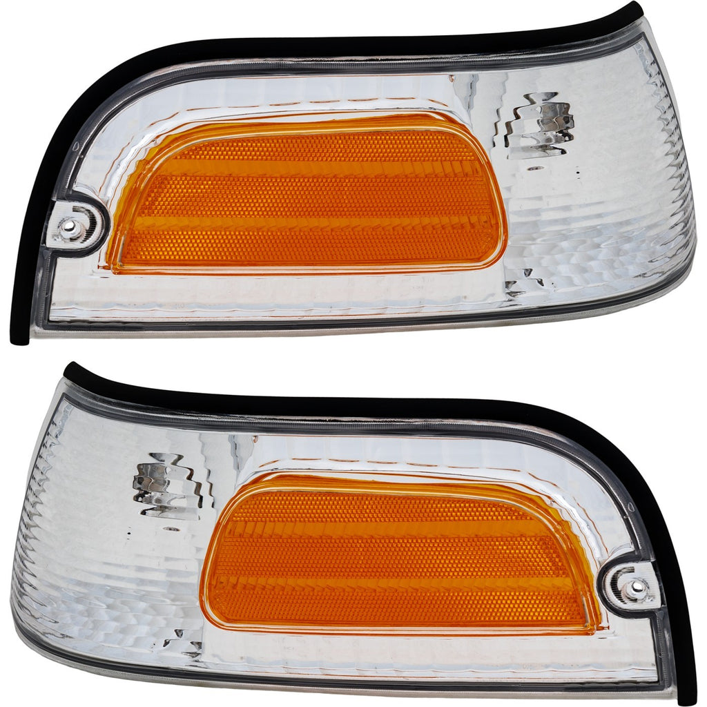 1998-2011 Ford Crown Victoria Side Marker Lights - Left & Right, Sedan (XW7Z15A201AB)