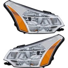 Load image into Gallery viewer, 2008-2011 Ford Focus Headlights - Halogen, Left &amp; Right, w/ Bulbs (8S4Z13008F)
