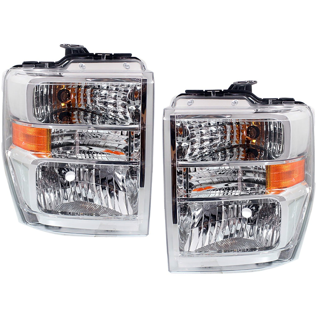 2013-2025 Ford Headlight - Left And Right Halogen With Bulb/s (12180980)