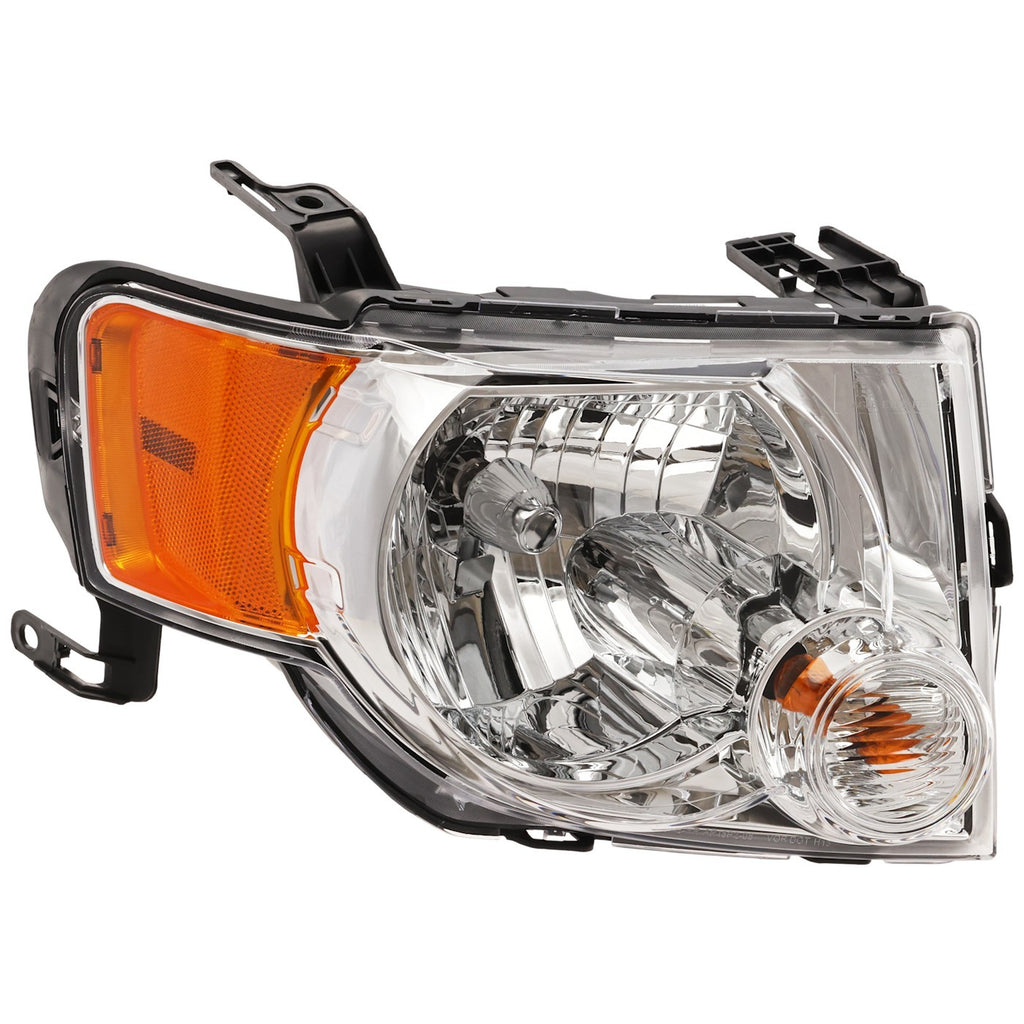 2008-2012 Ford Escape Headlight - Halogen, Passenger Side, w/ Bulbs (8L8Z13008A)
