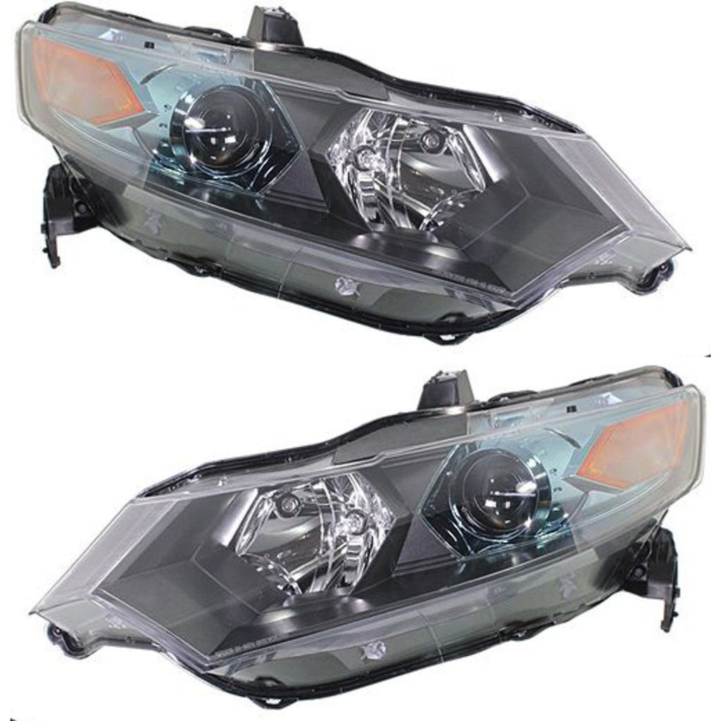 2010-2011 Honda Insight Headlights - Halogen, Left & Right, w/ Bulbs (33150TM8A01)
