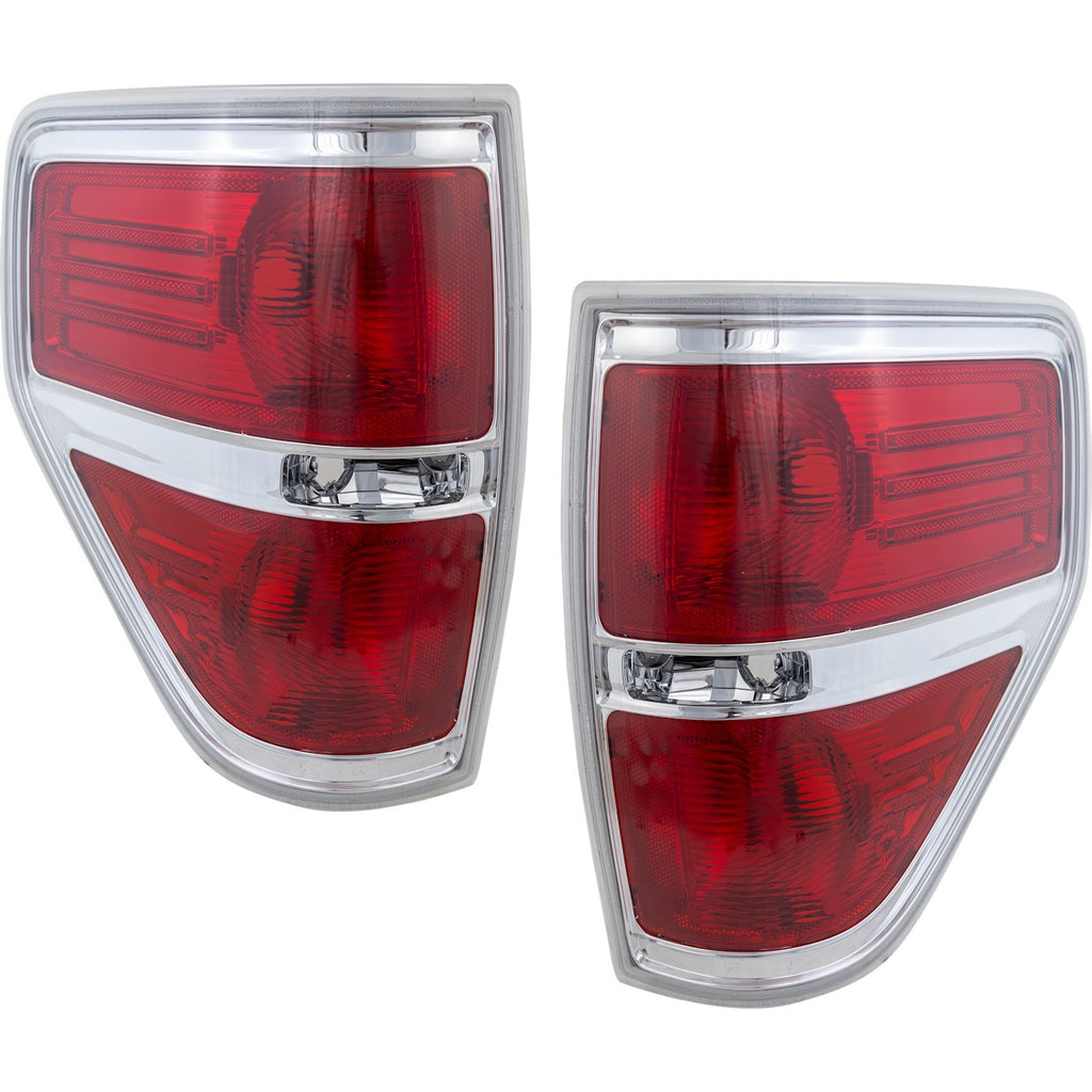 2009-2014 Ford F-150 Tail Lights - Left & Right, CAPA
