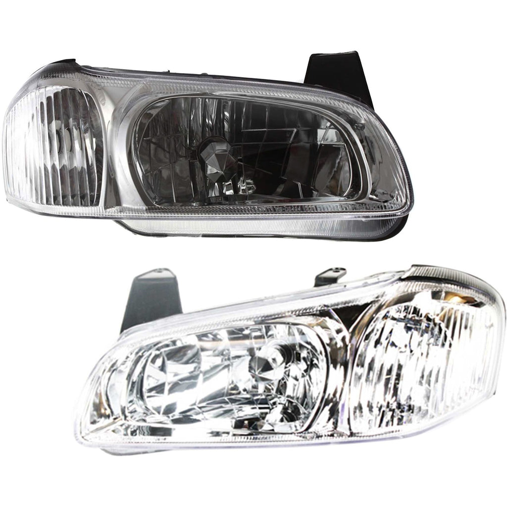 2000-2001 Nissan Maxima Headlights - Left & Right, w/ Bulbs (260102Y926)