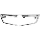 Center Grille Trim For 2012-2014 Acura TL Base SH-AWD Models Chrome 75105TK4A11