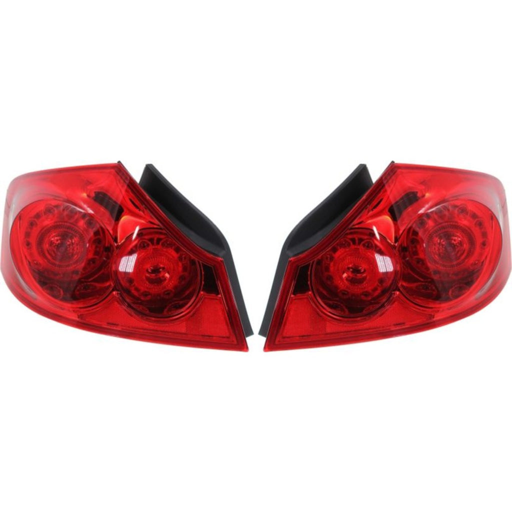 2007-2015 Infiniti Tail Lights - Left & Right, w/ Bulbs (26550JK60D)