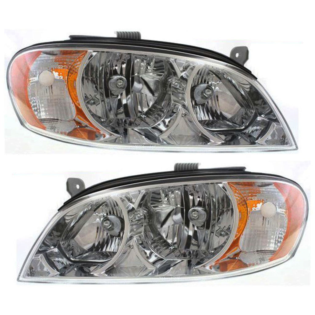 2002-2004 Kia Spectra Headlights - Left & Right, w/ Bulbs (0K2NB51040B)