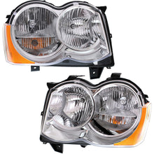 Load image into Gallery viewer, 2008-2010 Jeep Grand Cherokee Headlights - Halogen, Left &amp; Right, w/ Bulbs (55157483AEPFM)