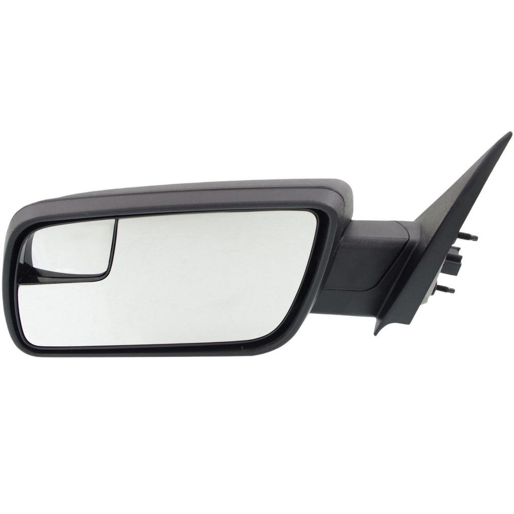 Kool Vue 2013-2019 Ford Flex Power Mirror - Left, Textured Black, Manual Folding (DA8Z17683AA)