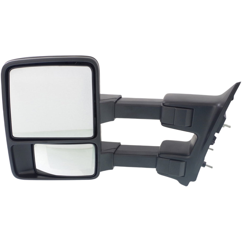 Kool Vue 2010-2012 Ford Towing Mirror - Driver Side, Textured Black, Manual Folding (8C3Z17683AC)