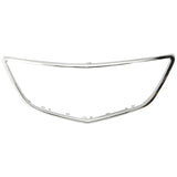 Center Grille Trim For 2014-2016 Acura MDX Base SH-AWD Models Chrome 75105TZ5A02