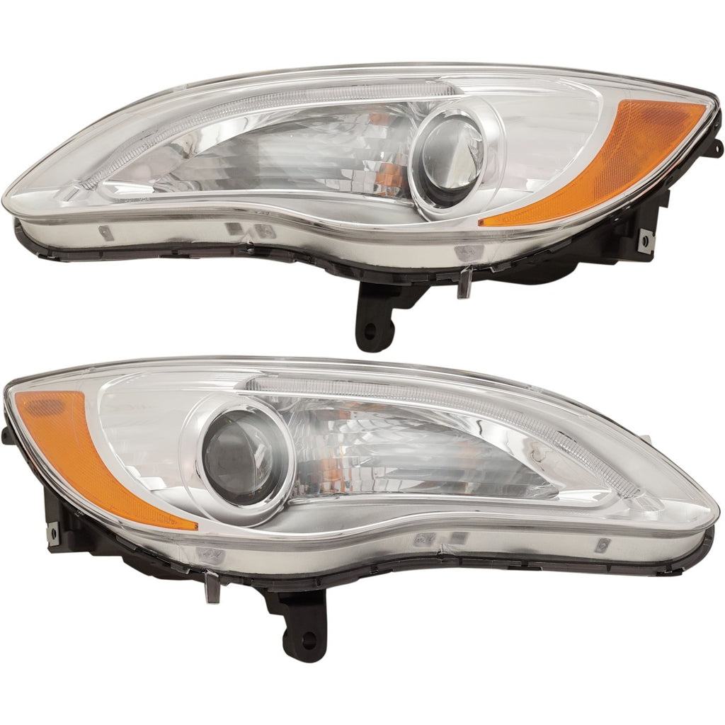 2011-2014 Chrysler 200 Headlights - Left & Right (5182590AEPFM)