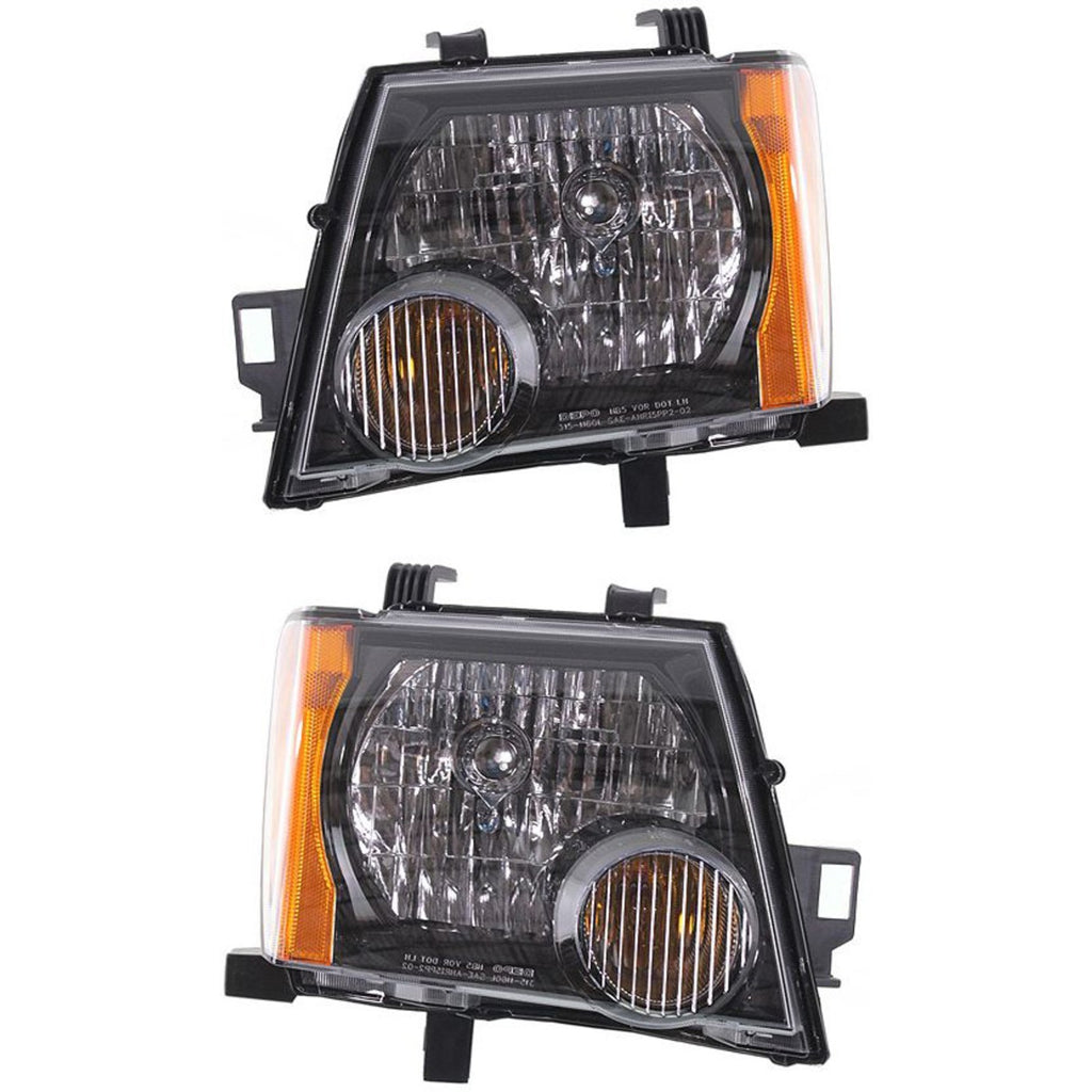 2009-2015 Nissan Xterra Headlights - Driver & Passenger Side, w/ Bulbs (26060ZL00A)
