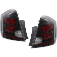 Load image into Gallery viewer, 2010-2012 Nissan Sentra Tail Lights - Driver &amp; Passenger Side, Black (26550ZT50B)