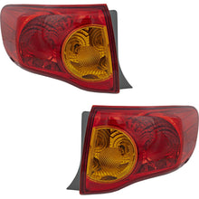 Load image into Gallery viewer, 2009-2010 Toyota Corolla Tail Lights - Left &amp; Right, Outer, w/ Bulbs (8155002460)