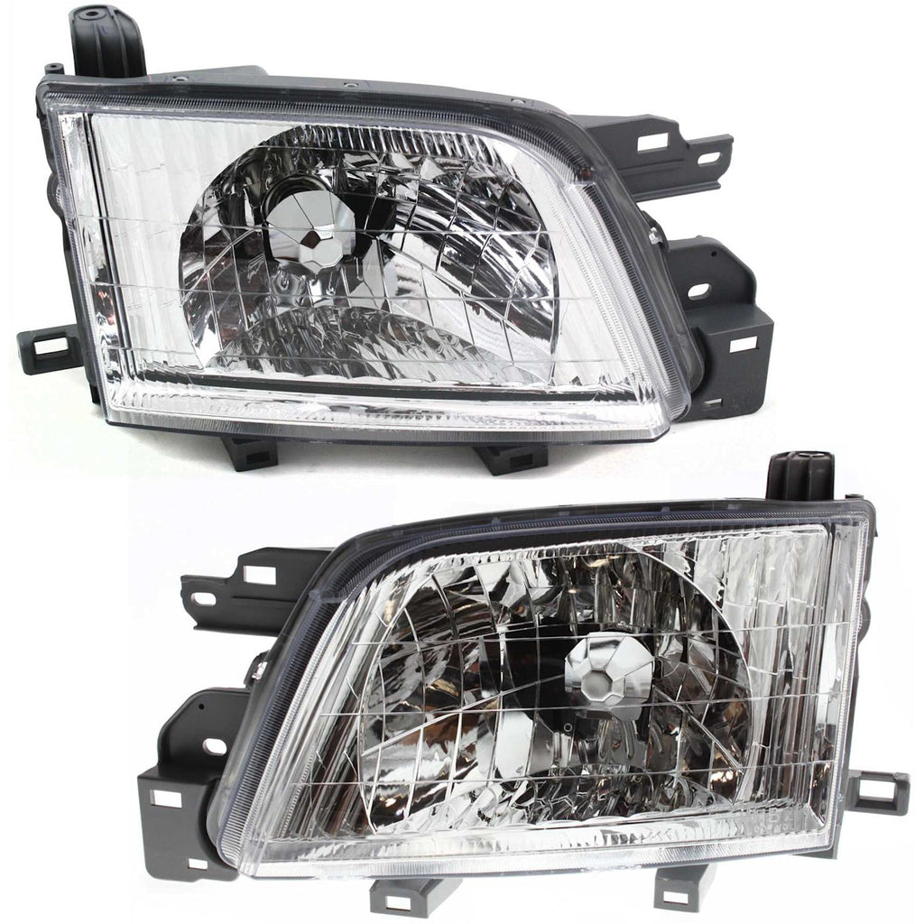 2001-2002 Subaru Forester Headlights - Left & Right, w/ Bulbs (84001FC230)