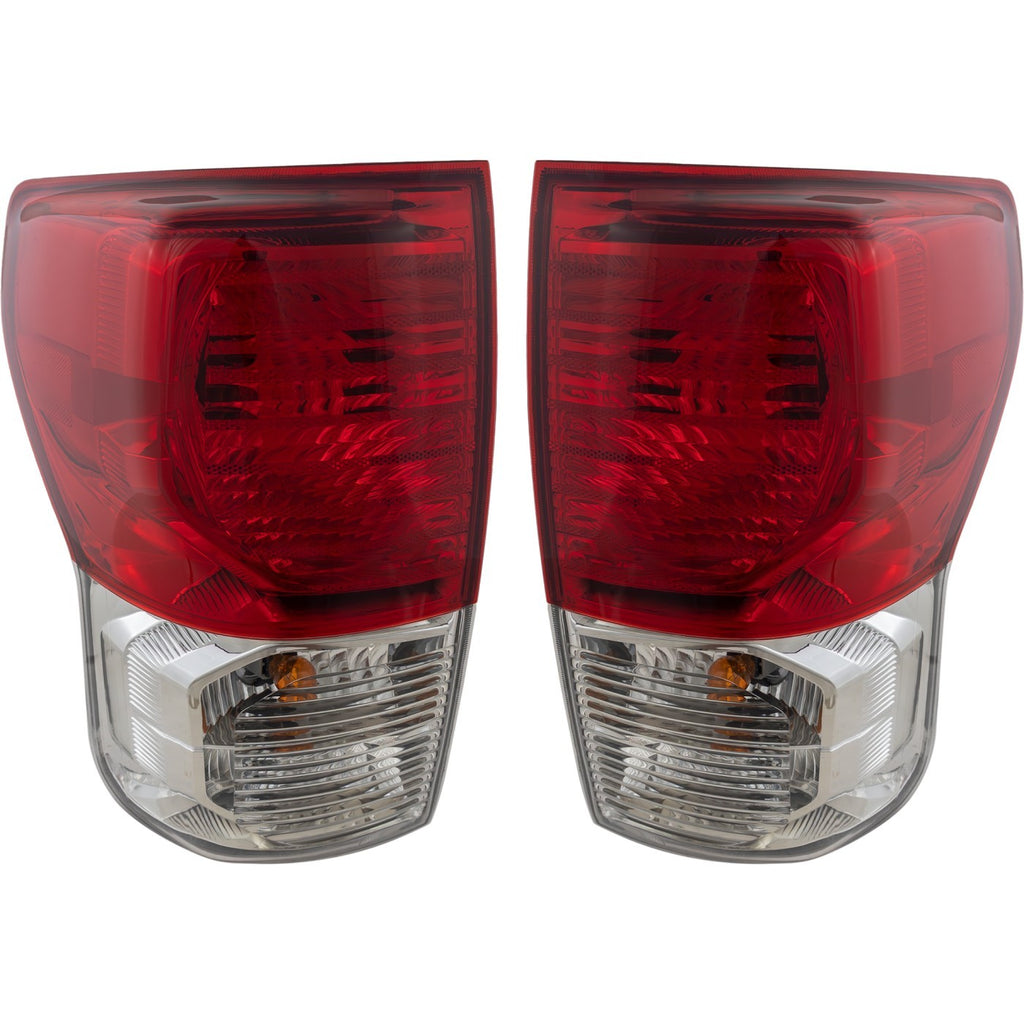 2010-2013 Toyota Tundra Tail Lights - Driver & Passenger Side, w/ Bulbs (815500C090)