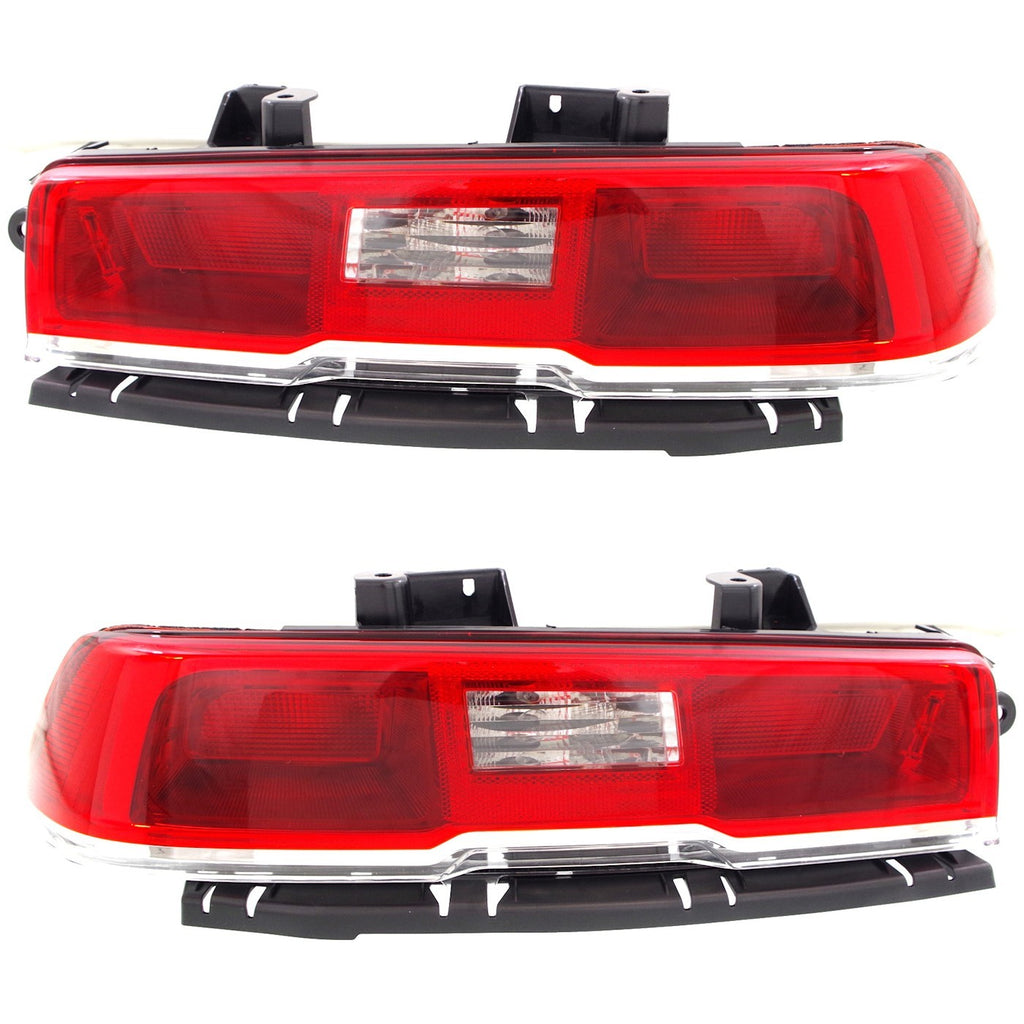 2014-2015 Chevrolet Camaro Tail Light Set of 2 - Driver & Passenger Side, Halogen, with Bulbs