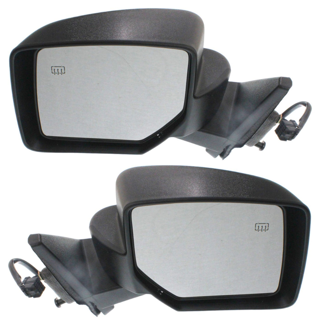 Kool Vue 2007-2017 Jeep Patriot Mirrors - Textured Black, Heated (5155462AK)
