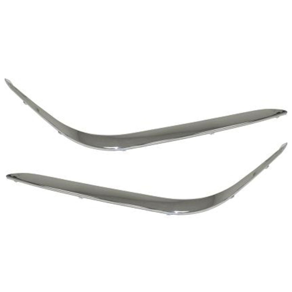 1995-2001 BMW 740i, 740iL & 750iL Bumper Trims - Front, Outer, Chrome (51118125437)
