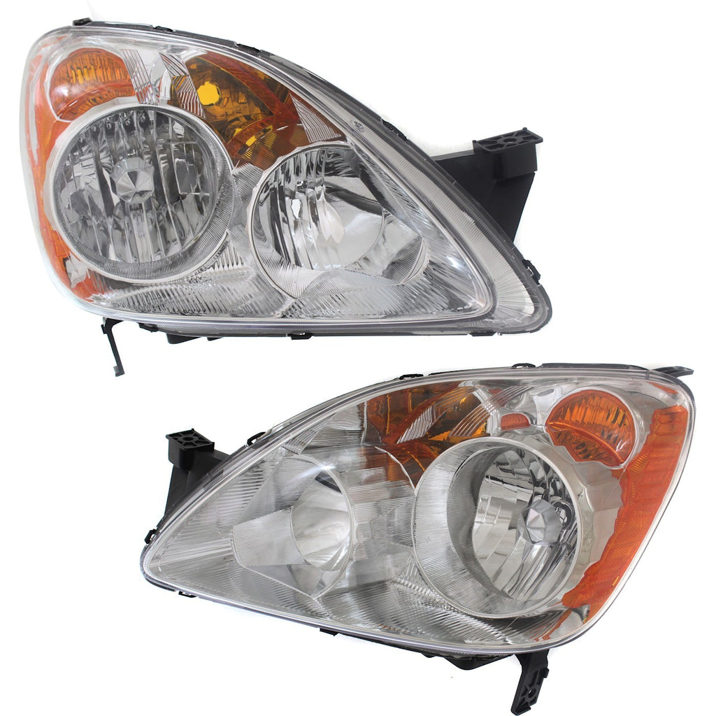 2005-2006 Honda CR-V Headlights - Halogen, Left & Right (33151S9AA11)