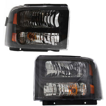 Load image into Gallery viewer, 2005-2007 Ford F-250 Super Duty &amp; F-350 Super Duty Headlight, Left &amp; Right Halogen w/ Bulbs