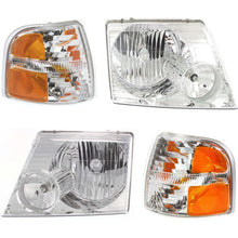Load image into Gallery viewer, 2002-2004 Ford Explorer Headlights - Halogen, Left &amp; Right (1L2Z13008AB)