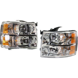 2007-2014 Chevrolet Silverado 1500, Silverado 2500 HD & Silverado 3500 HD Headlight - Halogen, w/ Bulbs, CAPA Certified