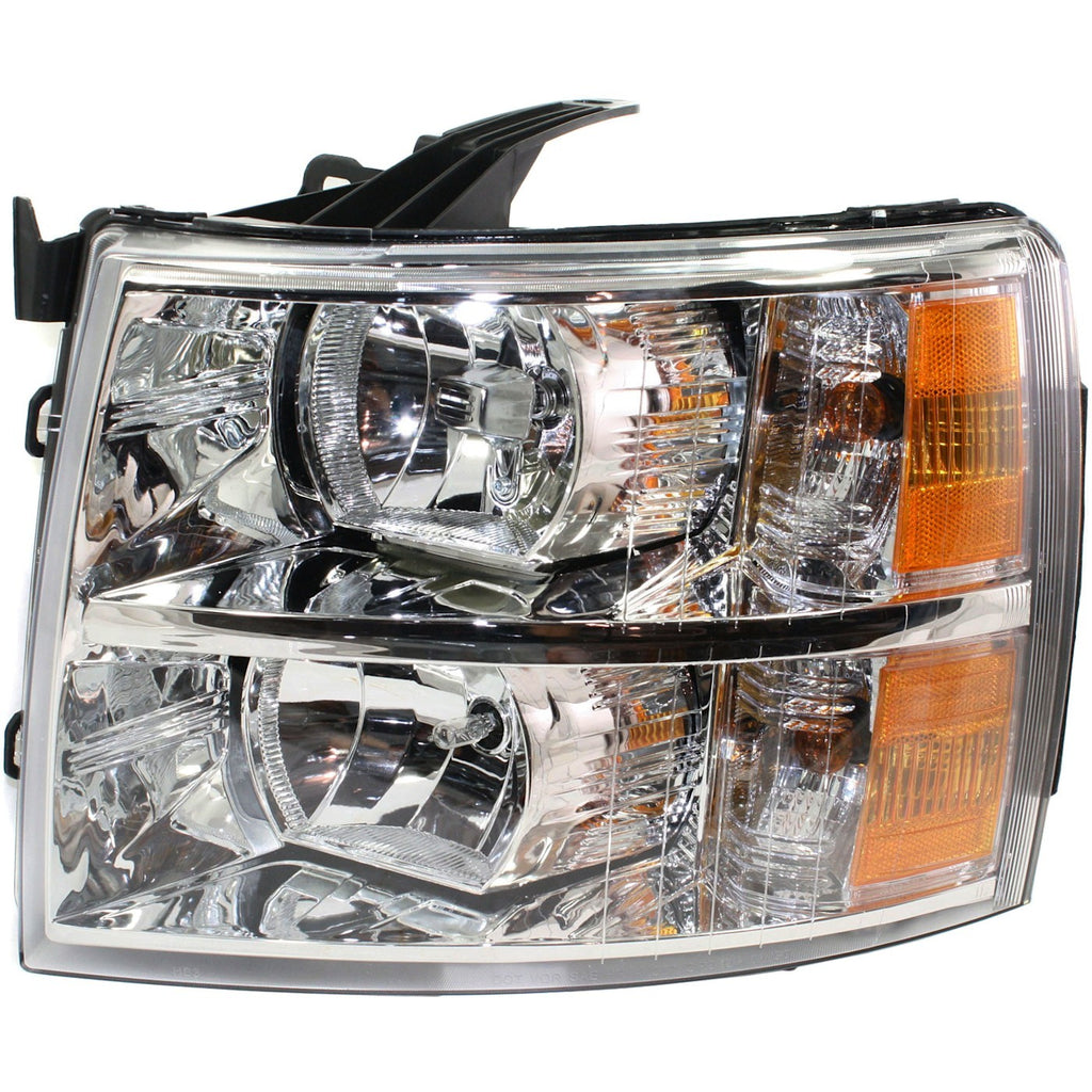 2007-2014 Chevrolet Silverado 1500, Silverado 2500 HD & Silverado 3500 HD Headlight - Halogen, w/ Bulbs, CAPA Certified (22853028)