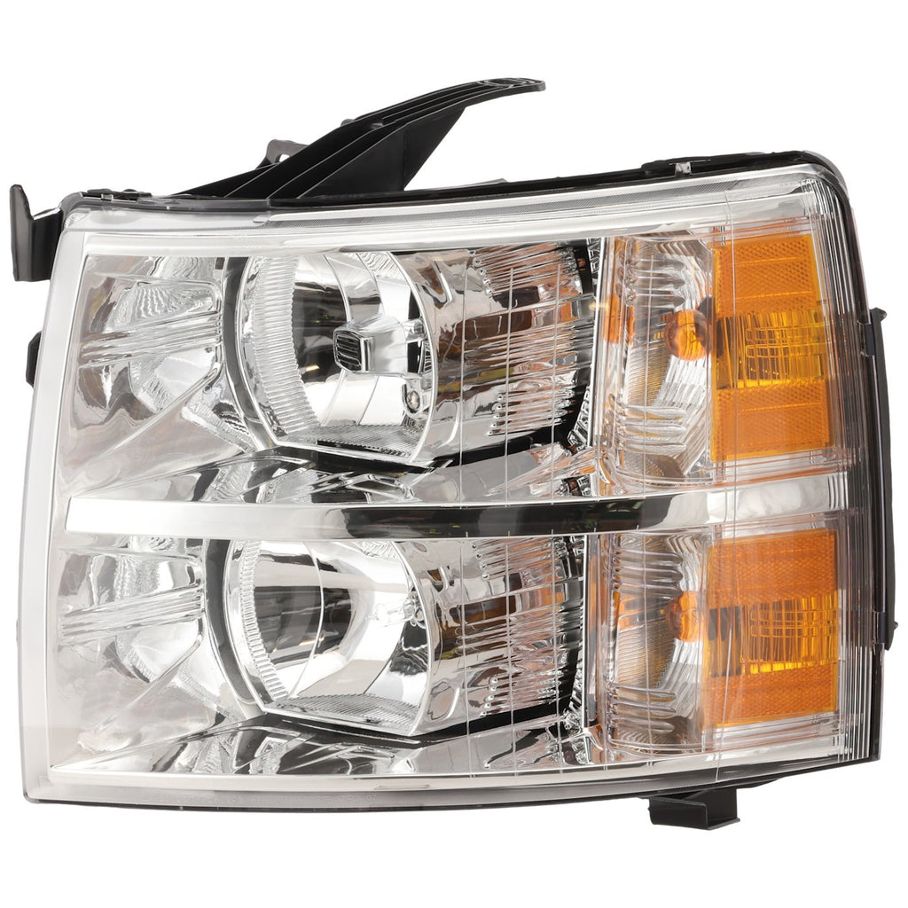 2007-2014 Chevrolet Silverado 1500, Silverado 2500 HD & Silverado 3500 HD Headlight - Halogen, w/ Bulbs, CAPA Certified (22853028)