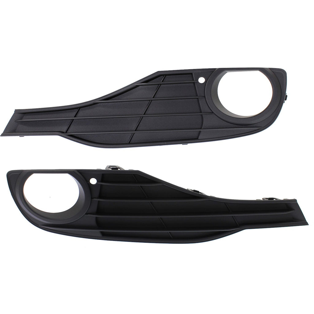 2012-2015 BMW 3 Series Fog Light Trim Set Left & Right Black Plastic Standard